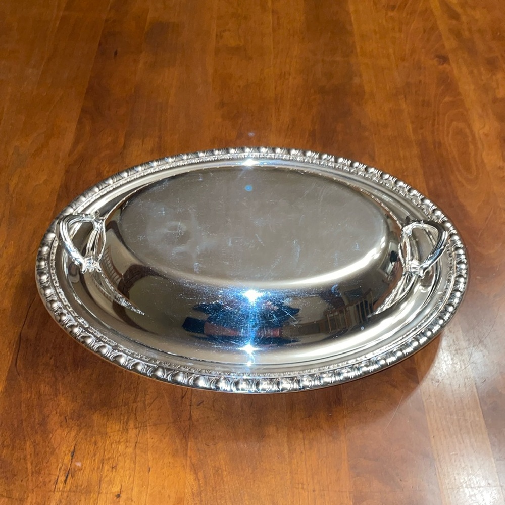 Rogers & Bro. Silver Plated Oblong Serving Dish with Lid